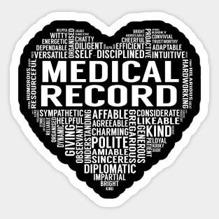 Medical Record Heart Sticker